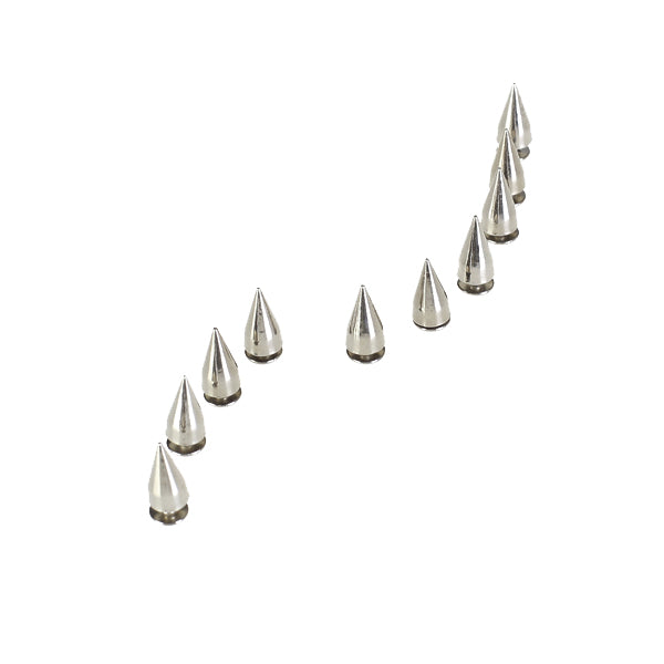 Crofta 10pcs Cone Spikes Screw Fixed Studs for DIY Craft Leathercraft