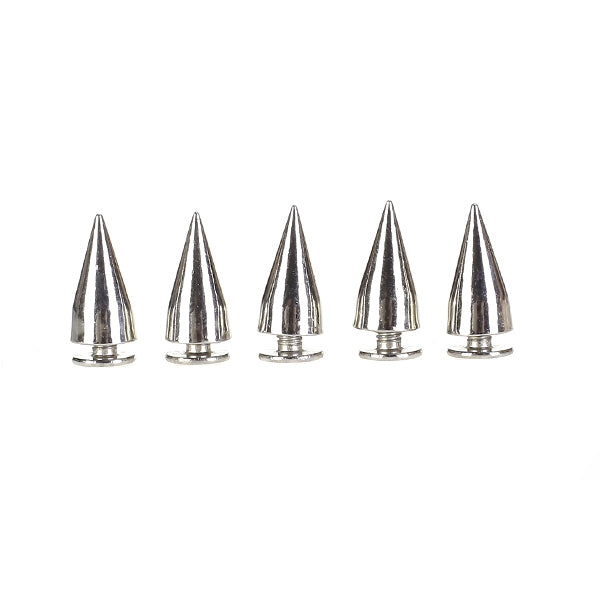 Crofta 10pcs Cone Spikes Screw Fixed Studs for DIY Craft Leathercraft