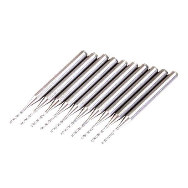 Crofta 10pcs Carbide PCB End Mill Endmill 1.0mm