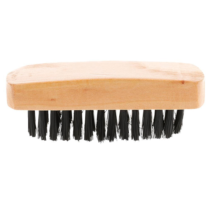 Crofta Wooden Handle Bristle Brush Boot Shoe Brush Polish Buffing Brush