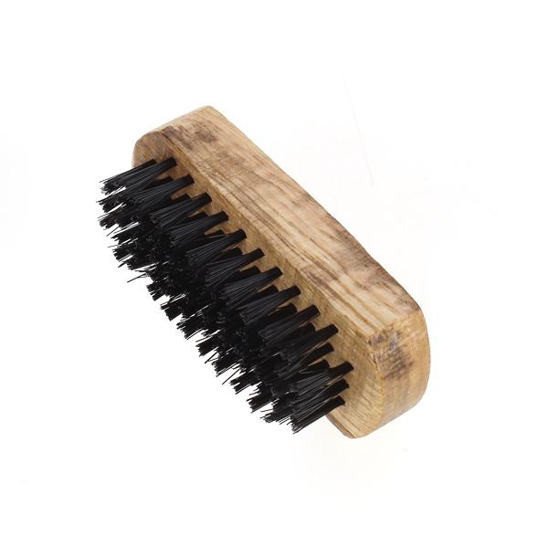 Crofta Wooden Handle Bristle Brush Boot Shoe Brush Polish Buffing Brush