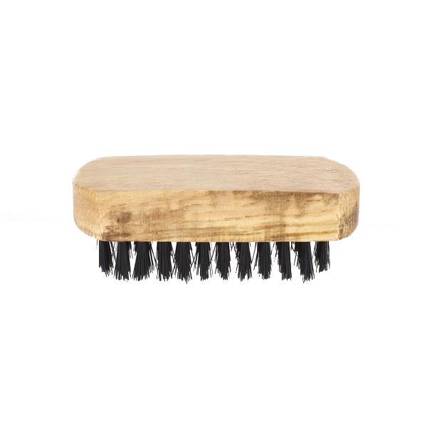 Crofta Wooden Handle Bristle Brush Boot Shoe Brush Polish Buffing Brush