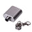 Crofta 1oz Portable Stainless Steel Hip Flask Key Chain Silver