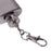 Crofta 1oz Portable Stainless Steel Hip Flask Key Chain Silver