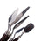 Crofta A Set of 5pcs Stainless Steel Spatula Palette Knife with Wooden Handle