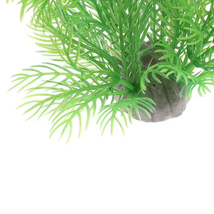 Crofta 6cm Plastic Aquarium Plants Ornament for Fish Tank - Green