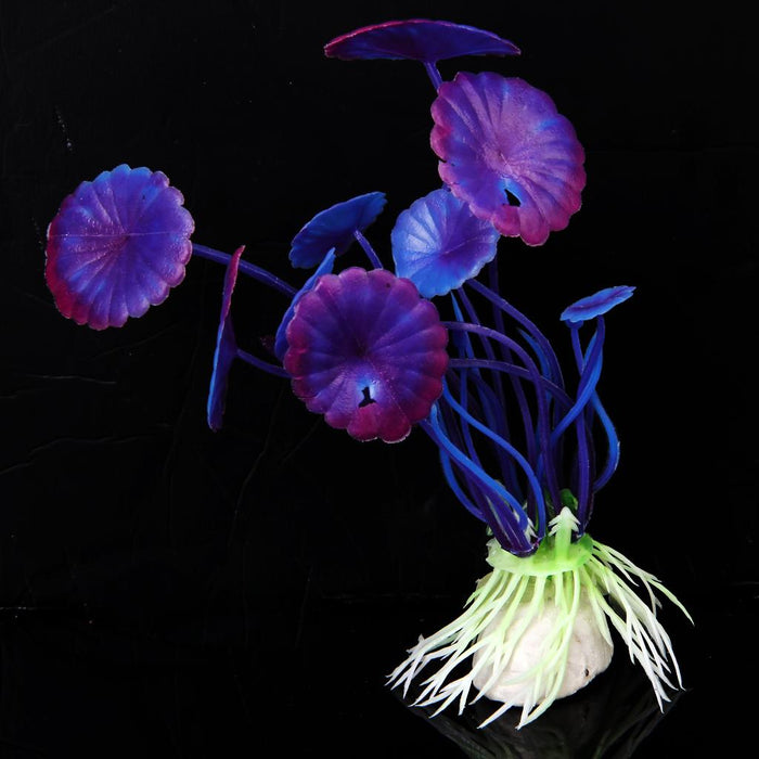 Crofta Non Toxic Environment Friendly Simulation Plastic Aquatic Plants Aquarium Ornament Decorations Purple