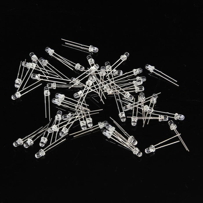 Crofta 100pcs 3mm LED Light Emitting Diode