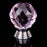 Crofta 1Pcs Crystal Drawer Pull Knob Cabinet Door Handle Pink