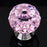 Crofta 1Pcs Crystal Drawer Pull Knob Cabinet Door Handle Pink