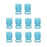 Crofta 10pcs 5/8" Side Release Plastic Buckles for 0.6" Webbing Straps Deep Skyblue