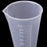 Crofta 100ml Kitchen Laboratory Plastic Measurement Beaker Measuring Cup