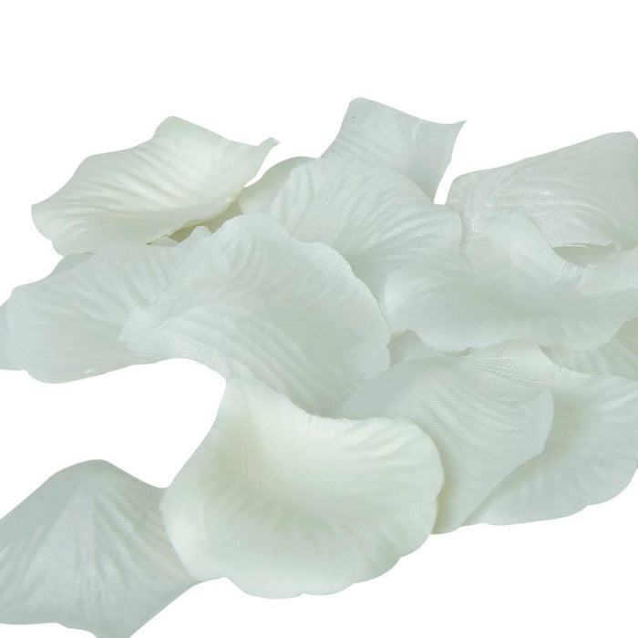 Crofta 100pcs Artificial Silk Rose Petals Wedding Decoration Flowers -Ivory