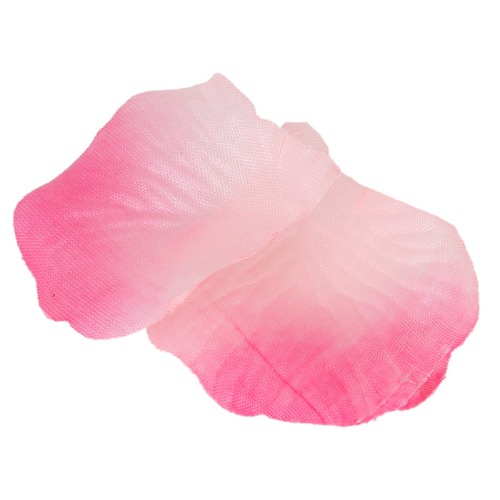 Crofta 100pcs Artificial Silk Rose Petals Wedding Decoration Flowers -Deep pink and Rose red