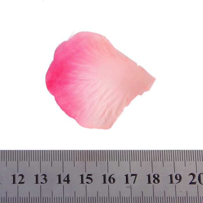 Crofta 100pcs Artificial Silk Rose Petals Wedding Decoration Flowers -Deep pink and Rose red