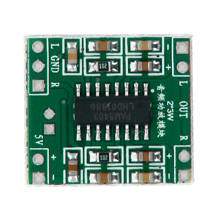 Crofta 2 Channels Stereo Class D 3W -Digital Audio Amplifier Mini Board DC 5V