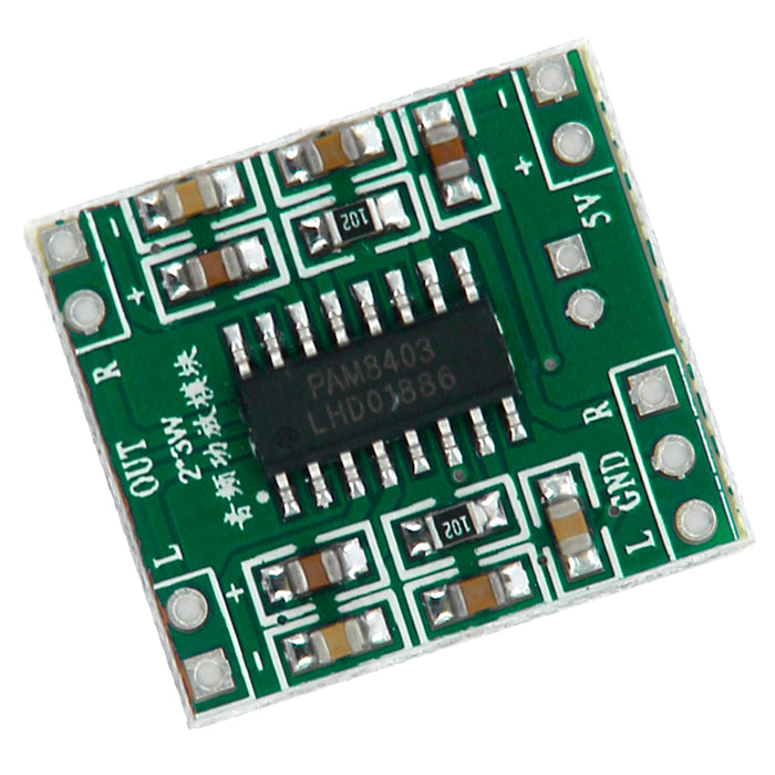 Crofta 2 Channels Stereo Class D 3W -Digital Audio Amplifier Mini Board DC 5V