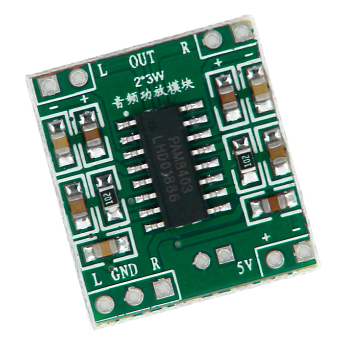 Crofta 2 Channels Stereo Class D 3W -Digital Audio Amplifier Mini Board DC 5V