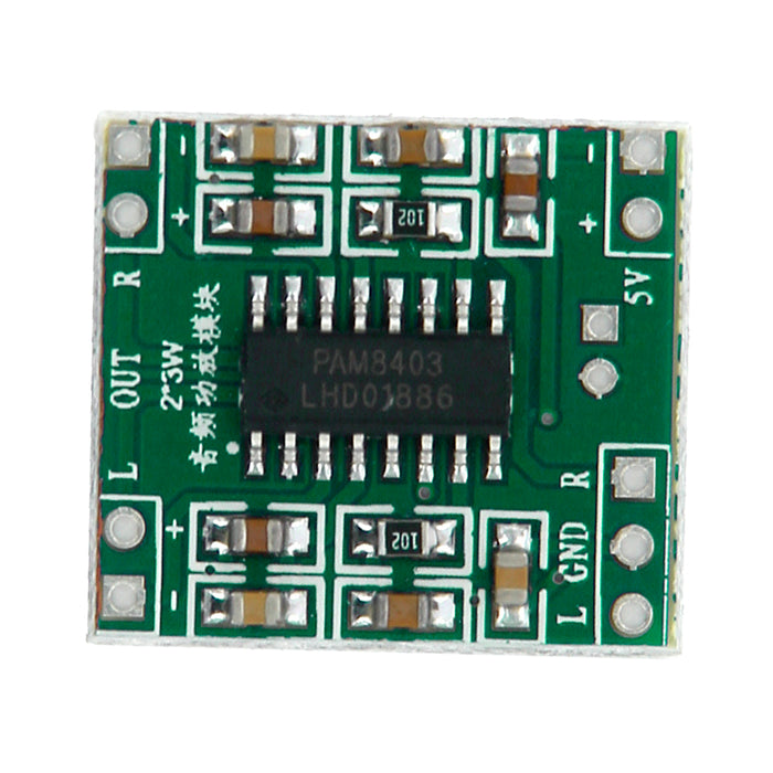 Crofta 2 Channels Stereo Class D 3W -Digital Audio Amplifier Mini Board DC 5V