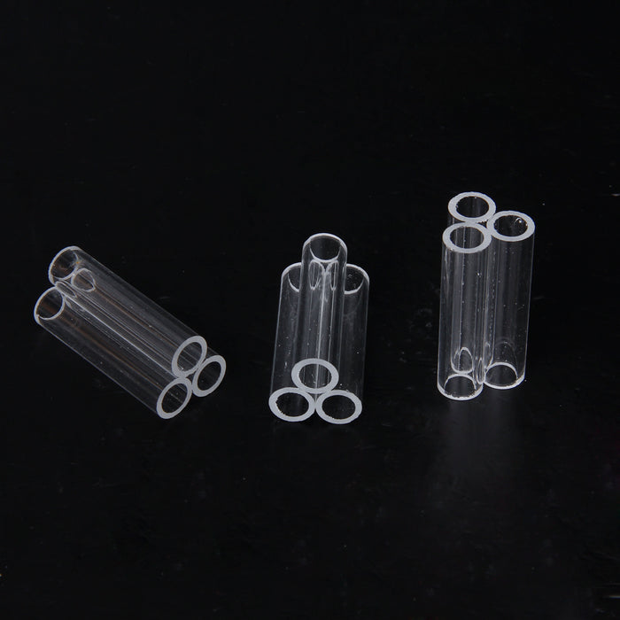 Crofta 1 Piece Acrylic Mini Shrimp Tubes 3-tube Design