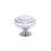 Crofta Zinc Alloy Ceramic Home Bedroom Door Knob Wardrobe Cabinet Cupboard Drawer Pull Handle White + 1 Screw