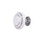 Crofta Zinc Alloy Ceramic Home Bedroom Door Knob Wardrobe Cabinet Cupboard Drawer Pull Handle White + 1 Screw