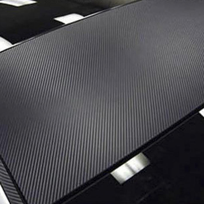 Crofta 127*50cm DIY Carbon Fiber Vinyl Car Sticker Wrap Sheet Film Decal - Black