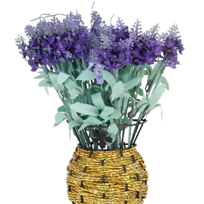 Crofta 1 Bunch Fake Artificial Provence Lavender Bouquet Home Office Decor - Orchid