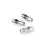 Crofta 100 Pcs Ball Chain Connectors Clasp-Fit 2.4mm - Silver