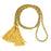 Crofta 1 Pair Tassel Rope Curtain Tiebacks Tie Backs Living Bed Room Yellow + Golden