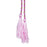 Crofta 1 Pair Tassel Rope Curtain Tiebacks Tie Backs Living Bed Room Pink + Golden