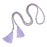 Crofta 1 Pair Tassel Rope Curtain Tiebacks Tie Backs Living Bed Room Light Purple + Golden