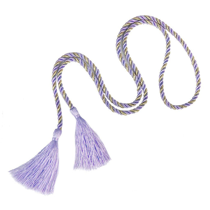 Crofta 1 Pair Tassel Rope Curtain Tiebacks Tie Backs Living Bed Room Light Purple + Golden