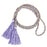 Crofta 1 Pair Tassel Rope Curtain Tiebacks Tie Backs Living Bed Room Light Purple + Golden