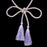 Crofta 1 Pair Tassel Rope Curtain Tiebacks Tie Backs Living Bed Room Light Purple + Golden