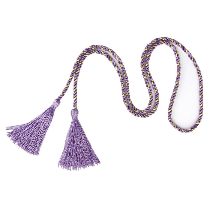 Crofta 1 Pair Tassel Rope Curtain Tiebacks Tie Backs Living Bed Room Purple + Golden