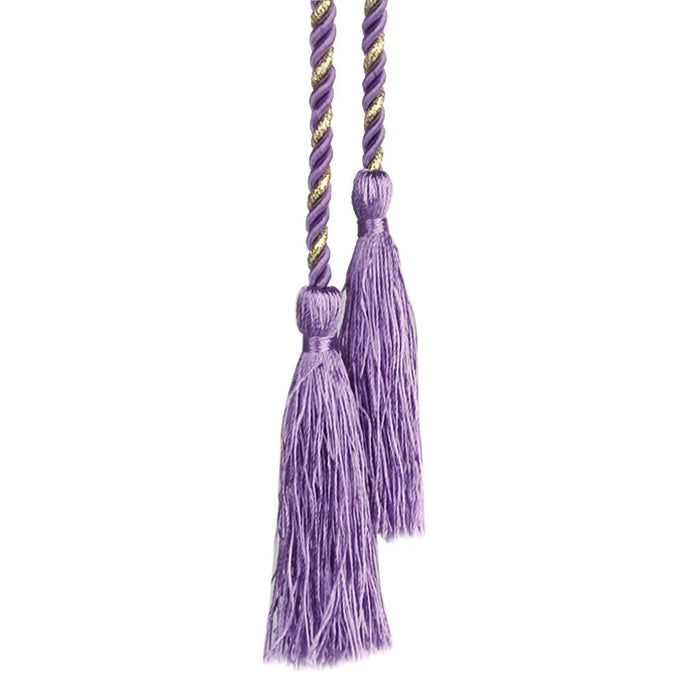 Crofta 1 Pair Tassel Rope Curtain Tiebacks Tie Backs Living Bed Room Purple + Golden