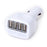 USB 4-Port Car Charger Adapter White