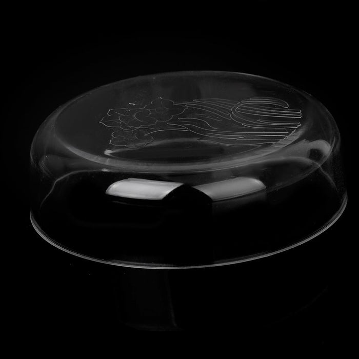 Crofta Acrylic Fresh Salt Water Shrimp Small Tropical Fish Ratfish Feeding Dish Aquarium Tank Supplies Pattern Narcissus