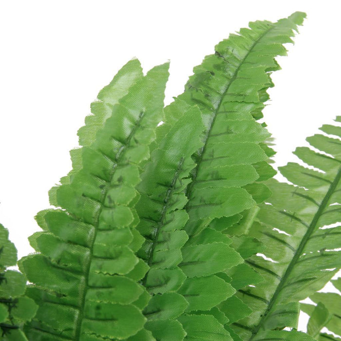 Crofta 1 Bunch Artificial Green Boston Fern Plastic Grass Leaves for Home Decor