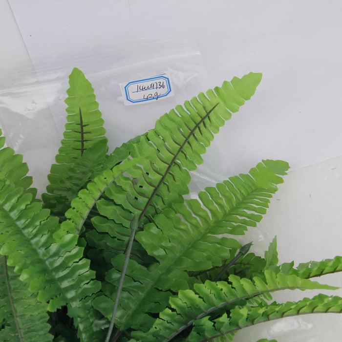 Crofta 1x Green Imitation Fern Plastic Artificial Grass Leaves Plant for Home Wedding Arrangement Decor