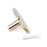 Crofta Zinc Alloy Rhinestone Square Drawer Cabinet Pull Handle Knob- Golden + White