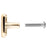 Crofta Zinc Alloy Rhinestone Square Drawer Cabinet Pull Handle Knob- Golden + White