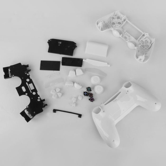 Crofta Full Housing Shell Case Button Replacement Part for Sony PS4 White