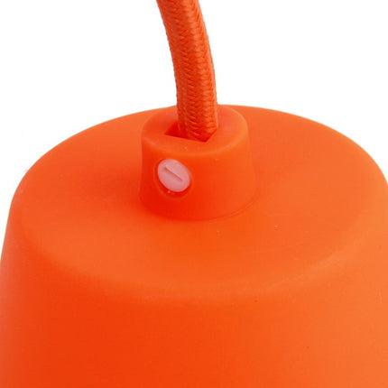 Crofta Vintage E27 Home Ceiling Pendant Lamp Light Bulb Holder - Orange