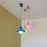 Vintage E27 Home Ceiling Pendant Lamp Light Bulb Holder with Silicone Lampshade-Pink