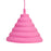 Vintage E27 Home Ceiling Pendant Lamp Light Bulb Holder with Silicone Lampshade-Pink