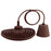 Vintage E27 Home Ceiling Pendant Lamp Light Bulb Holder with Silicone Lampshade-Coffee