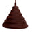 Vintage E27 Home Ceiling Pendant Lamp Light Bulb Holder with Silicone Lampshade-Coffee