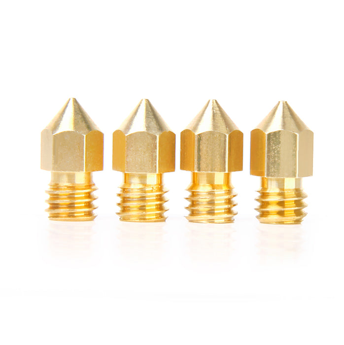 Crofta 0.2mm Copper Extruder Nozzle Print Head for Makerbot MK8 RepRap 3D Printer M6 Outer Thread